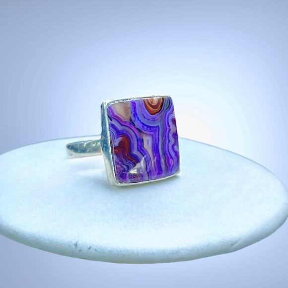🌺Artisan Sterling & Natural Stone Ring - Picture 9 of 13